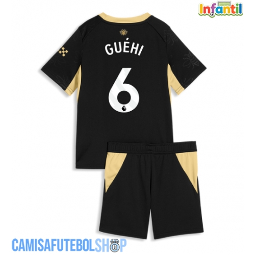Camisa de time de futebol Manchester City Marc Guehi #6 Replicas 2º Equipamento Infantil 2026-27 Manga Curta (+ Calças curtas)
